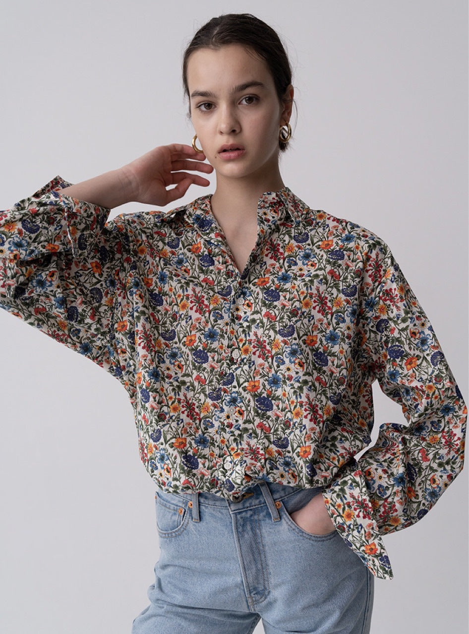 Nonothing |Women's 100% cotton shirt in liberty print