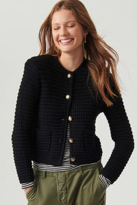 Must-have /High quality Cotton blend cardigan( 2 colors available )