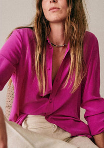 Nonothing | Luxurious pure silk shirt in pink