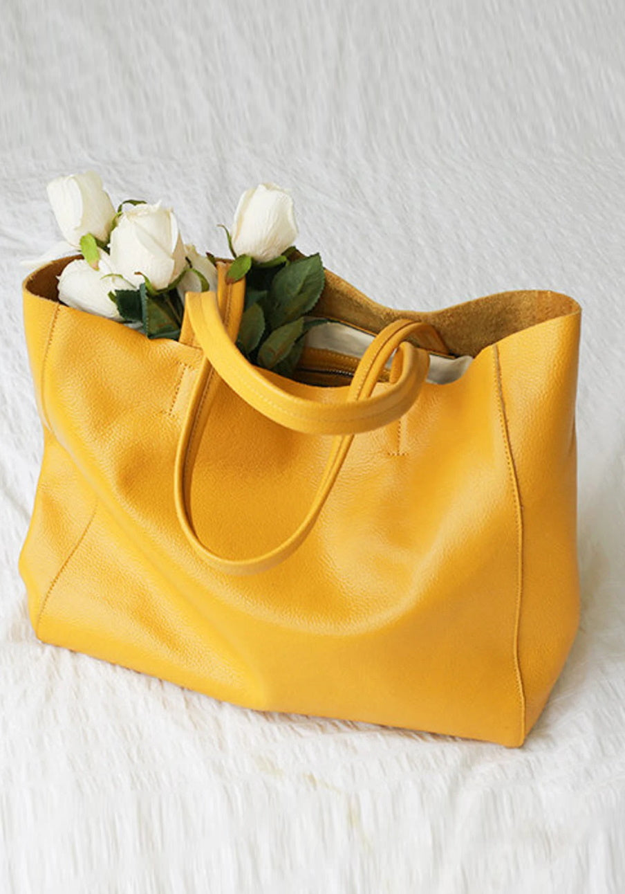 Full Grain Leather Large Tote Bags