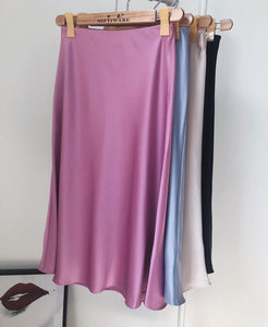Women slip midi skirt ( four colours )