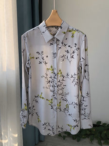 Nonothing | Luxurious pure silk shirt in floral print
