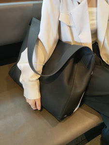 Leather Underarm Tote  Bag