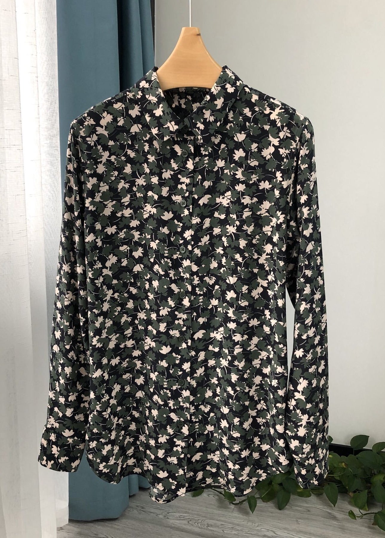 NoNothing |Classic silk classic shirt in floral print
