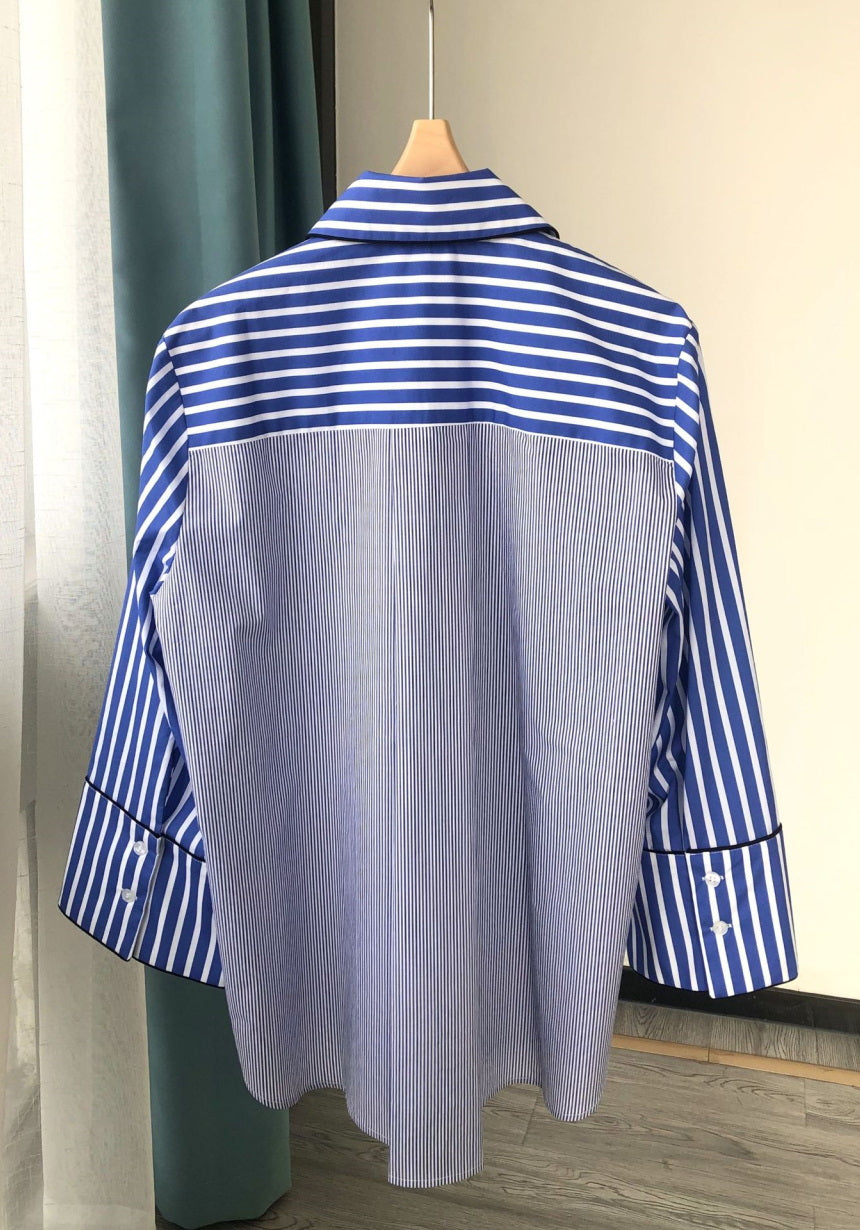 Nonothing| Women's cotton shirt in striped print