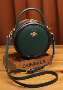 Retro Round  Leather Bag