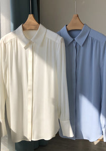 Nonothing | Classic pure silk shirt in 2 colours