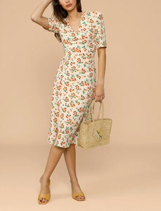 NoNothing | Floral patterned wrap midi dress