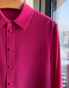 Nonothing | Luxurious pure silk shirt in pink