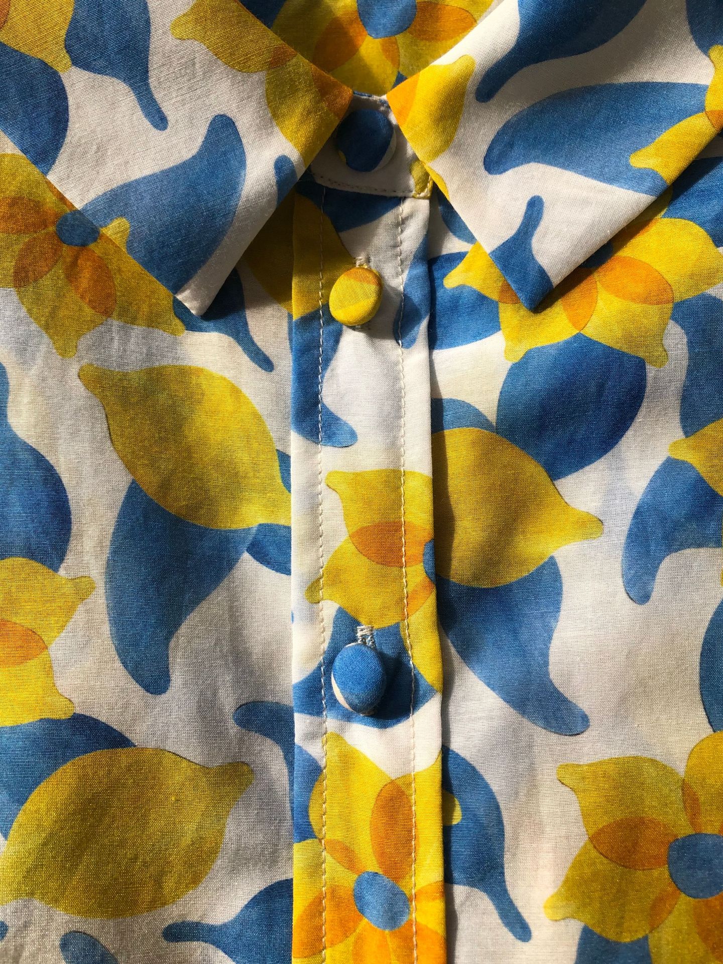 Nonothing| Silk/cotton blend shirt in yellow