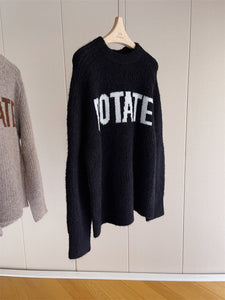 Nonothing| Women's wool & Alpaca blend crewneck sweater ( 2 colors )
