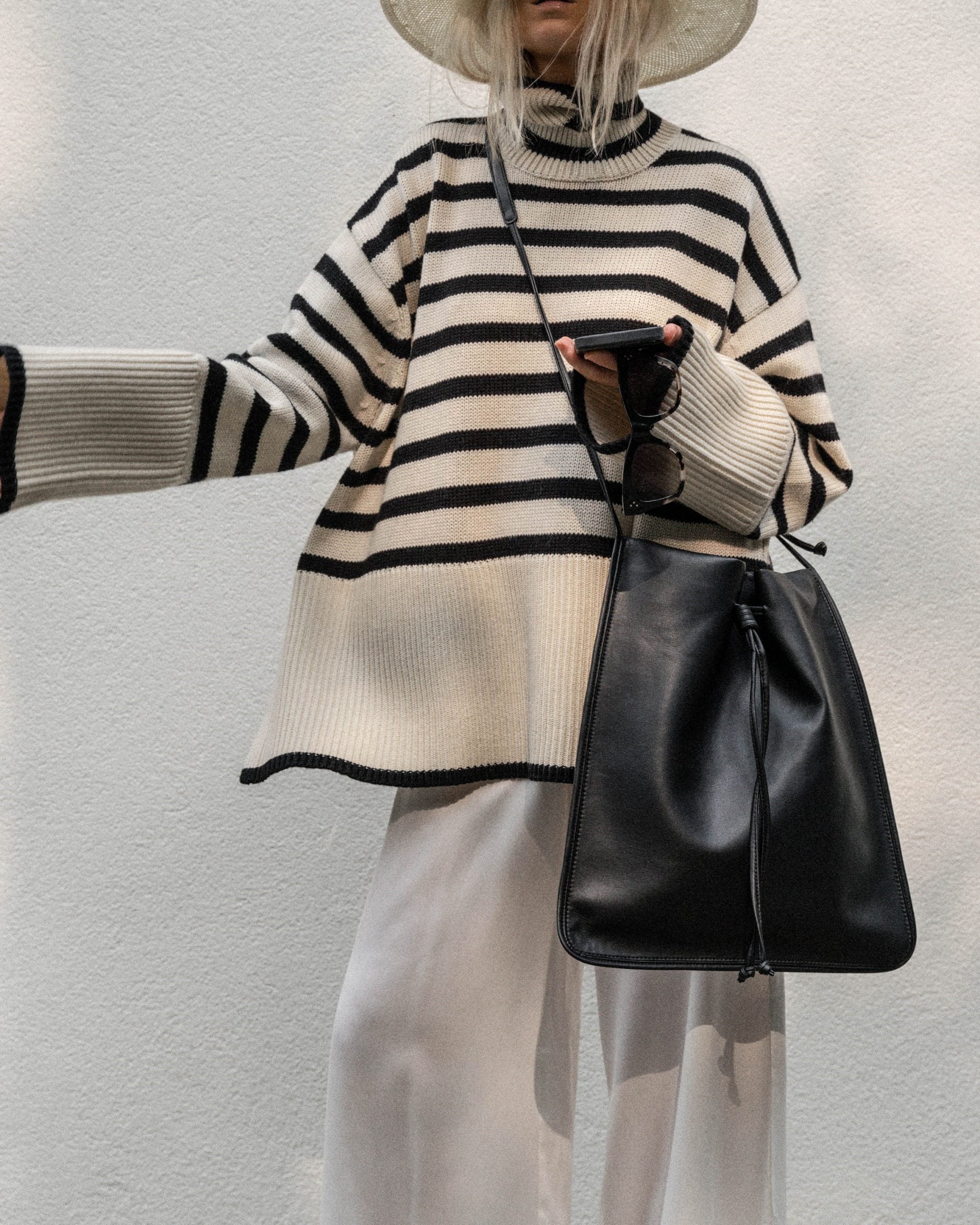 Nonothing | Cosy oversized 100% merino wool sweater in stripe ( 2 colours )